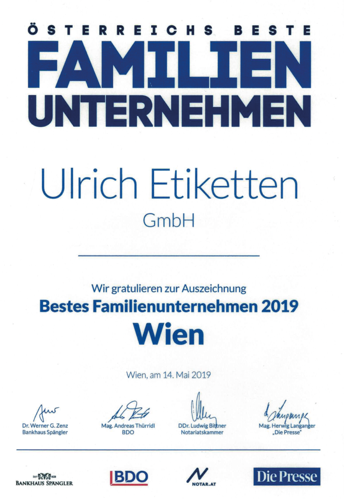 Auszeichnungen Familienunternehmen